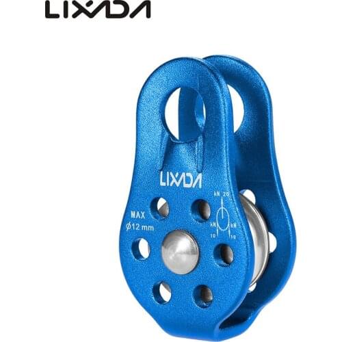 Professional 20KN Rope Pulley Climbing Mountaineering Equipment Fixed Single Pulley Rock Climbing Rescue Survival Caving Pulley