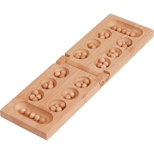 Folding Mancala Board Game Travel Game African Gem Chess Classic Strategy Toys Families Board Games