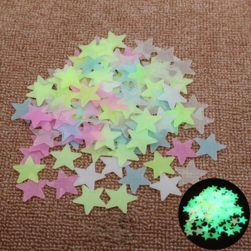 20 Pack Glow Luminous Star Stickers on The Ceiling Childrens Bedroom 3d Create A Realistic Star Party Room Decoration Wall