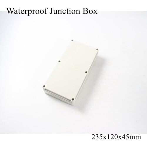 235x120x45mm Waterproof Plastic Enclosure Box Outdoor Cable Connection Junction Electrical Project Case ABS IP65 235*120*45mm