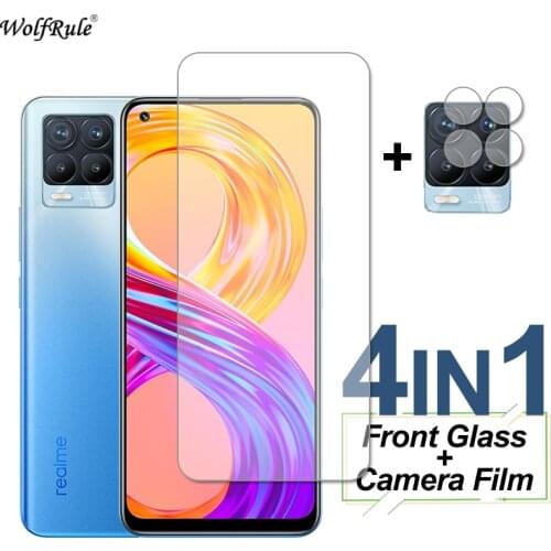 2Pcs For Realme 8 Pro Glass GT Neo C21 C20 7 5G X7 Q2 Pro V5 Screen Protector Tempered Glass Protective Phone Film Realme 8 Pro