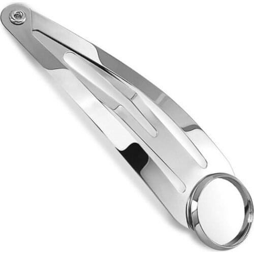 10Pcs Fit Round 10mm 12mm 16mm Glass Cabochon Cameo Hair Pins Snap Clips Tray Bezel Base For DIY Jewelry