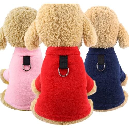 XS-XXL Winter Dog Clothes Soft Fleece Dog Jacket Warm Puppy Clothes For Small Dogs Chihuahua Bulldog Pug Pet Dog Coat Ropa Perro