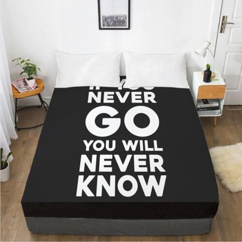 1PC Fitted Sheets Mattress Cover With Elastic Band 3D Bed Sheet Linens 135x200 160x200 Bed Sheet Customize any size design