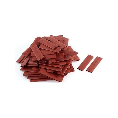 150pcs 10mm Dia 60mm Long Polyolefin 2:1 Heat Shrink Tubing Wire Wrap Sleeve Red