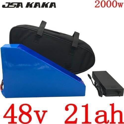 Free Tax High power 2000W 48V 20AH Electric Bike Battery 48V 20AH E-bike Battery 48 Volt Lithium Battery with 50A BMS+5A Charger