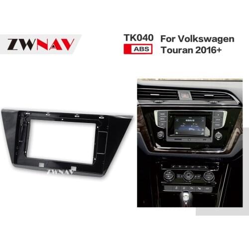 ZWNAV Car Double Din Frame radio Fascia Panel DVD Dash Interior Trim for Volkswagen Touran 2016 2017 2018 2019