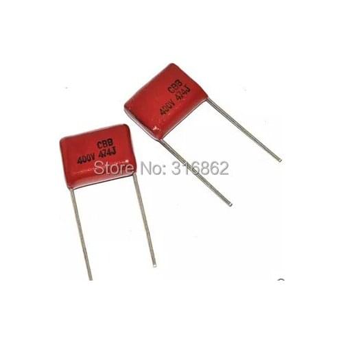 Free shipping 30pcs/lot CBB capacitor CBB22 400V 474 470NF 400V 0.47UF pitch 15MM Polypropylene Film Capacitors