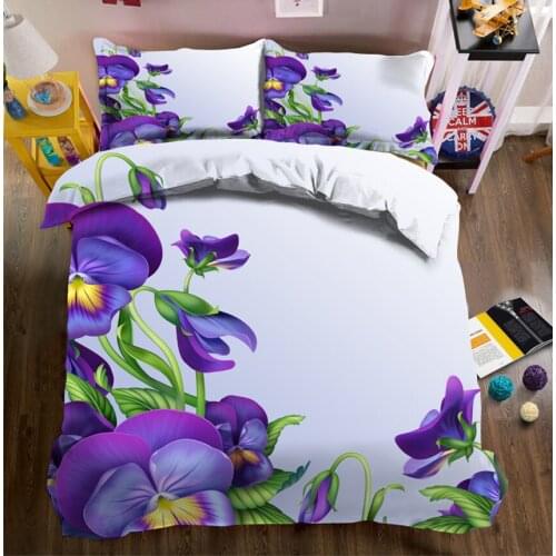 California king 3D bedding sets bedsheet Duvet Pillowcase bed cover Twin Queen Bed Linen Home decorate Textiles Drop Ship flower