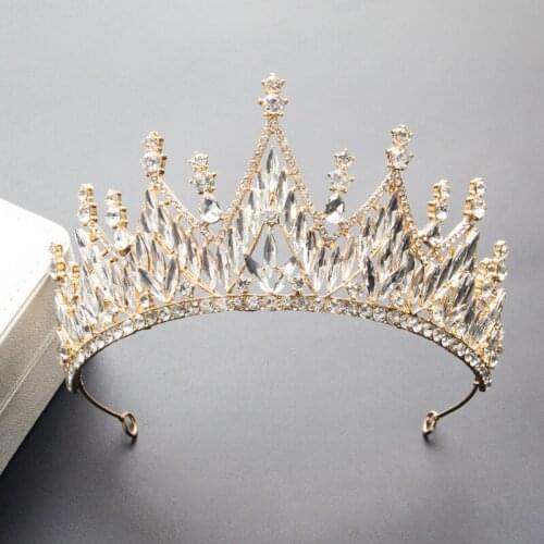 Crystal Bridal Crown Headdress Wedding Dress Wedding Hair Accessories Birthday Princess Adult Gift Crown