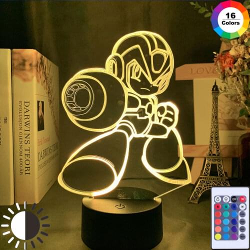 Game Figure Child Night Light Led Touch Sensor Colorful Nightlight Gift for Kids Room Table 3D Lamp