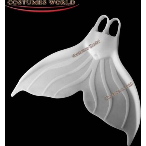 Silica gel white soft Mermaid professional training fins large web sspadi Mermaid course Mermaid Flippers monofin for Swimming