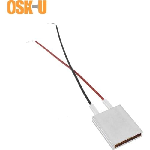 2PCS 25x20x5mm PTC Electric Heater Element 60/80/140/230 Celsius Degree 12V Thermostatic PTC Heating Plate Aluminium Cover