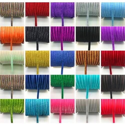 New 5 Yards 3/8 "10mm Multicolour Velvet Ribbon Headband Clips Bow Decoration Craft