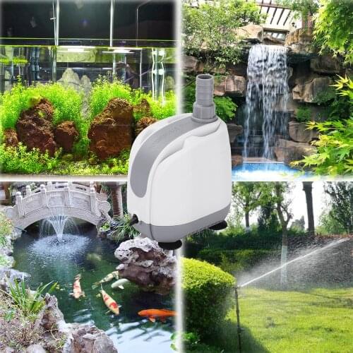 220V-240V Aquarium submersible water pump bottom suction pump filter mute suction fecal water change pump Fountain Pool pump