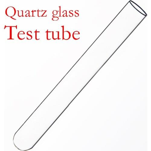 Quartz glass test tube,O.D. 15mm,L. 100mm,High temperature resistant glass test tube