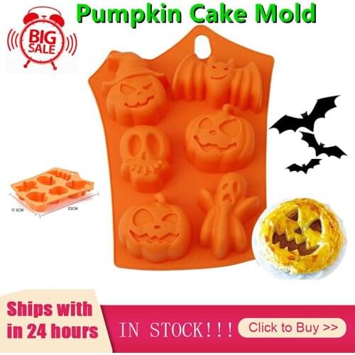Silicone Mold Chocolate Mold Halloween Pumpkin Mold For Baking Pumpkin Cake Mold Fondant Decorating Sugarcraft Kitchen Tools