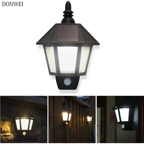 LED Solar Light PIR Motion Sensor Waterproof Outdoor Wall Lights AUTO NO/OFF Emergency Security Garden Balcony Porch wall Light