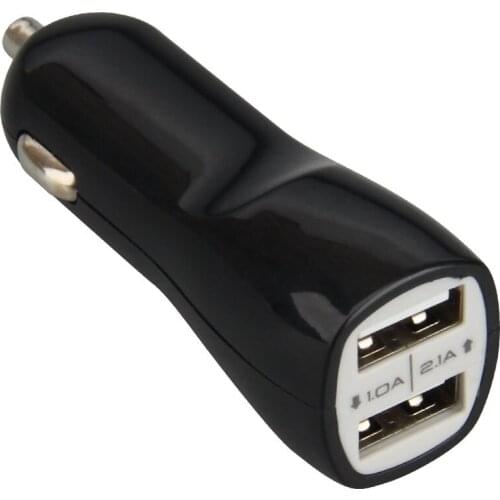 5V 1A/2.1A Quick Charge 2 USB Universal Car Phone Dual Charger Lighter Socket Adapter USB Port for IPhone Xiaomi Huawei 100pcs