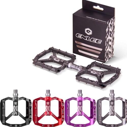 1Pair MTB Bicycle Cycling Road Mountain Bike Flat Pedals Aluminum Alloy Pedals U2JB