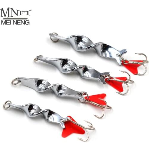MNFT 1Pcs Special Spiral Design Fishing Sequins Lures 10/14/21/28g Spoon Fishing Lure Treble Hook Spinner Hard Bait Tackle Set