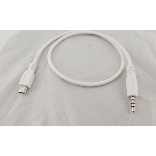 10pcs 3.5mm Stereo Male Plug To Mini USB 5 Pin Male Adapter Convertor Audio Cable M/M 50cm