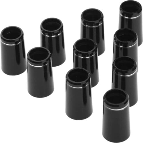 10pcs Black Golf Ferrules For Irons Shaft Golf Shaft Sleeve Adapter Replacement Golf Accessories