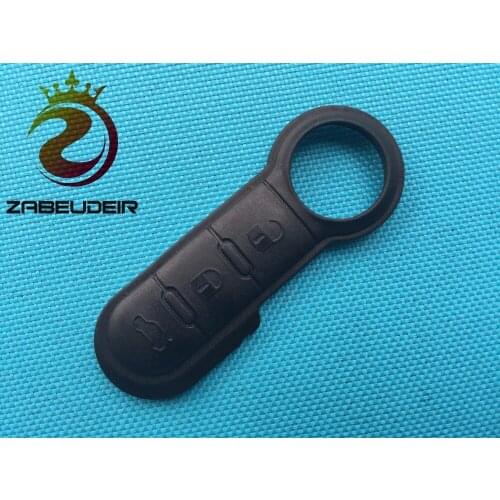 10Pcs/Lot Of 3 Buttons Key Pad Car Remote Flip Silicone Rubber For Fiat 500 Abarth Panda Punto Bravo Ducato Auto Accessories