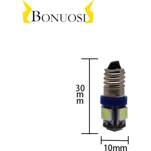 100piece E10 3v 6v 9v 12V 24V 5SMD 5050 LED flashlight torch bulbs led flashlight bulb light Head lamp bulb 3000K 6000K