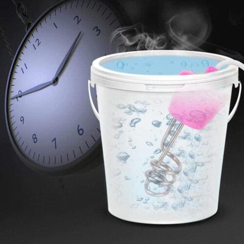 1500W 110V Portable Electricity Bath Water Immersion Heater Boiler Heating Rod sandpaper steel wire ball to wipe the scale on it