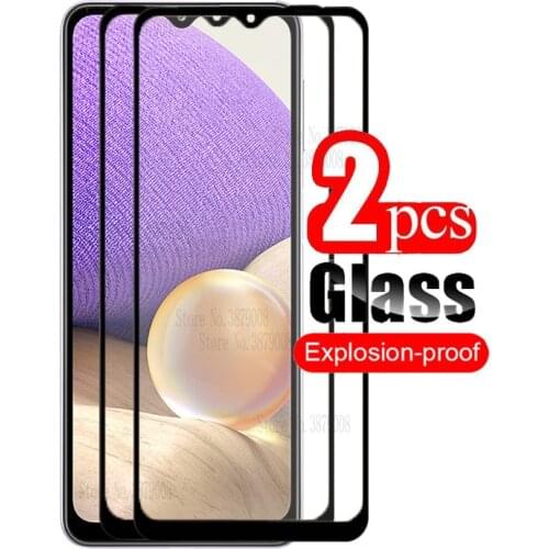 2pcs protector glass for samsung a32 screenprotector tempered glass for samsung galaxy a32 a 32 galaxi a32 safty protection film