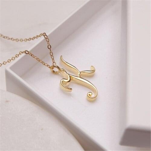 2019 European/American Fashion English Pendant Lovely K Letter Necklace For Mom/Girlfriend Gift