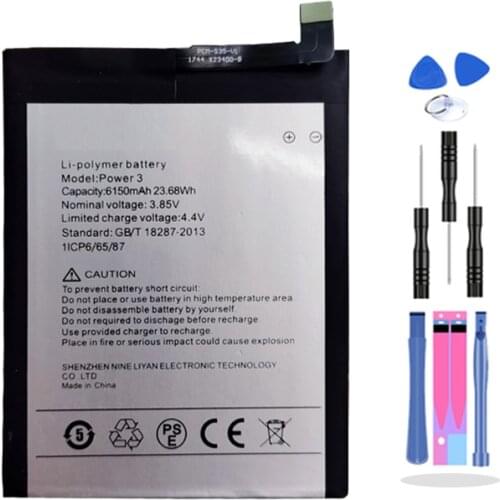 6150mAh Battery for UMI UMIDIGI Power 3 Batteries battery
