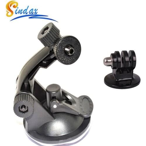 Sindax Car Windshield Suction Cup Tripod Window Glass Mount Holder for GoPro Hero3 3+ 4 5 6 Sports Action Camera Accessories