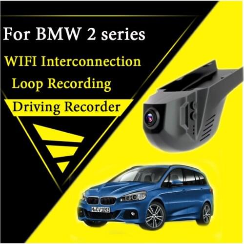 Car Road Record WiFi DVR Dash Camera For BMW 2 Gran Tourer F46 seven seat version 2015~2020 Driving Video Recording