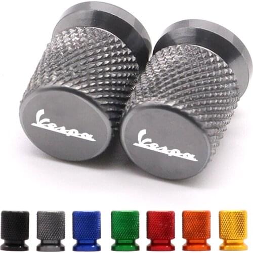 CNC Aluminum Tire Valve Air Port Cover Cap Motorcycle Accessories for Piaggio Vespa GTS GTV LX 60 125 250 300 Primavera Sprint