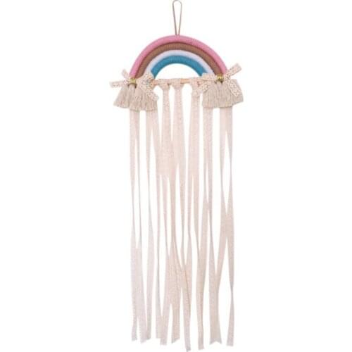 Rainbow Hairpin Holder Wall Hanging Hair Clip Bows Accessories Storage Organizer