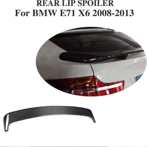 E71 Carbon Fiber Rear Roof Spoiler Window Lip Wing For BMW E71 X6 2008-2013