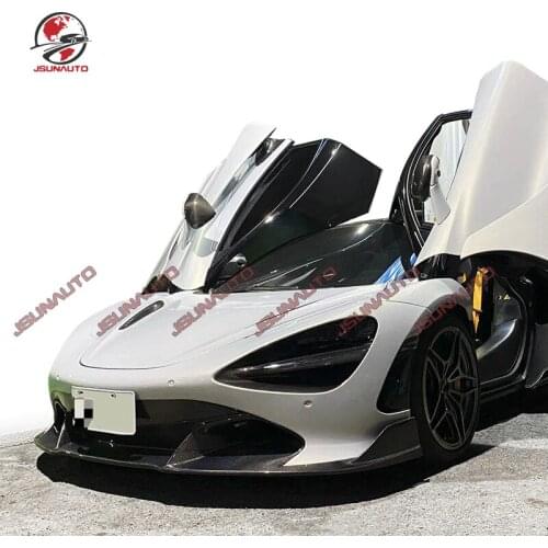 Real Carbon Fiber Body Kit For Mclaren 720S V Style Front Diffuser High Quality Carbon Front Lips Auto Accessories