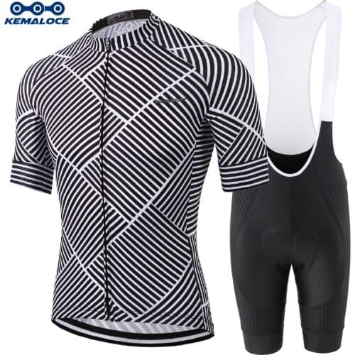 KEMALOCE Men Cycling Clothing Sets Bicycle Equipment Accessories Wear Road Racing Bike Jersey Cycling Shorts With Free shipping