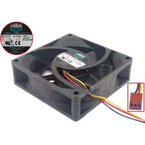 Cooling Master A8025-22RB-3AN-F1 Server Cooling Fan DC 12V 0.18A 80x80x25mm 3-wire