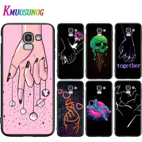 Line Art illustrations For Samsung Galaxy J2 J3 J4 Core J5 J6 J7 J8 Prime duo Plus 2018 2017 2016 Silicone Phone Case