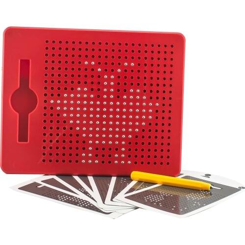 Small size magnetic magpad dots magnet beads writing board with stylus pen and 8pcs card drawing toys educational toys