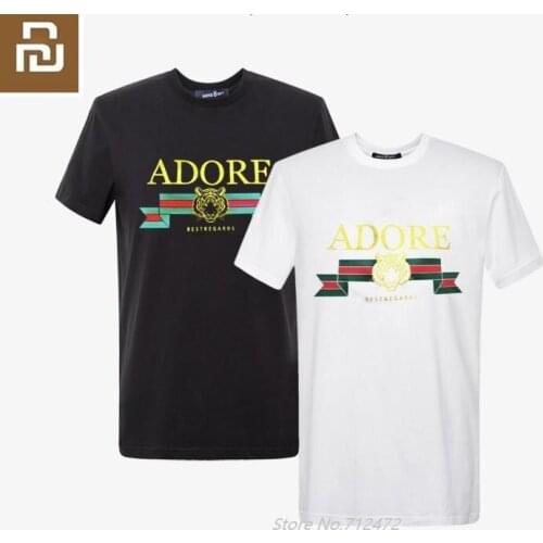 Youpin MIKEBOY fashion Striped tiger head T-shirt Comfortable summer men Casual sports printing cotton Short sleeve