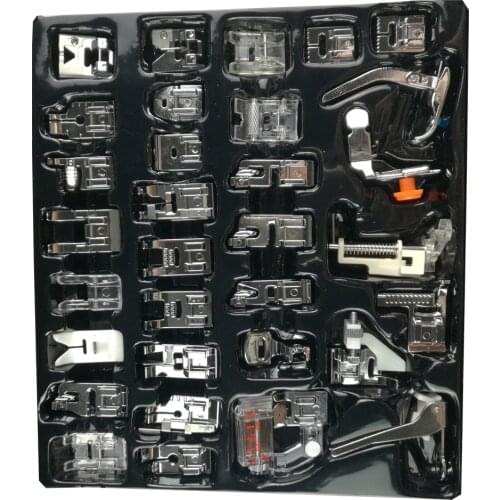 32pcs Sewing Machine Presser Foot Feet Kit Set With Box For Brother Singer for Sewing Machine Tools Feet Presser Foot