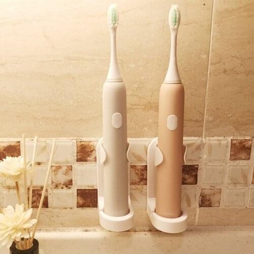 1PC Toothbrush Organizer Wall-Mounted Stand Rack Self Adhesive Electric Toothbrush Holder Space Saving Bathroom Accessories