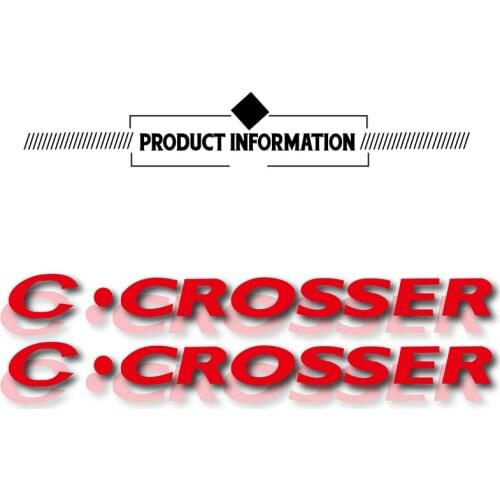 New motorcycle reflective rim logo decoration car bike sticker notebook helmet logo for citroen c-crosser c crosser C CROSSER