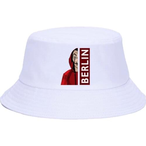 La Casa De Papel Summer Hat Women Men Panama Bucket Cap The Design Flat Visor Bucket Hat Fisherman Hat