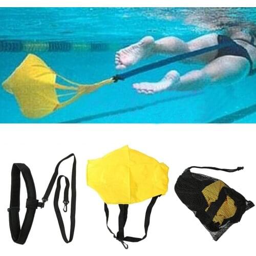 Swim Training Resistance Belt Adults Exerciser Belt Traction Resistance Swim Resistance Cords Drag Belt With Drag Parachute