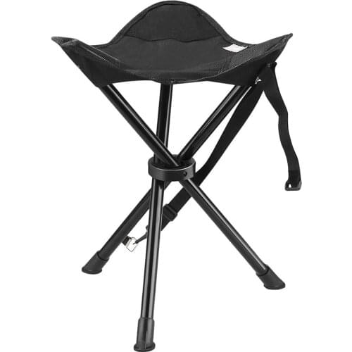 Portable Lightweight Folding Camping Chair Seat Tripod Stool with Carrying Bag 200 lbs Load for Outdoor Fishing Picnic Hiking